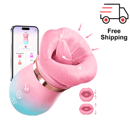 KissMaster - App-Controlled Tongue & Suction Massager