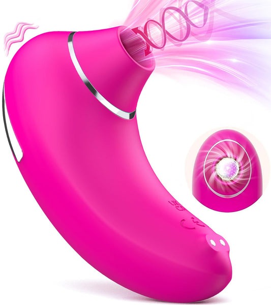 Rita Rose Pulse Suction Massager for Dual Stimulation - nipple suction vibrator featuring quiet, beginner friendly, suction