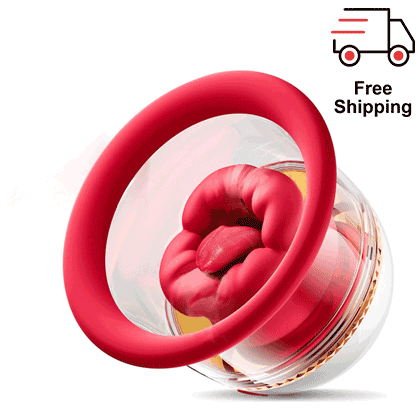 Noti - Tongue-Feel & Suction Massager for Chest & Rear - nipple suction vibrator featuring waterproof, quiet, rechargeable