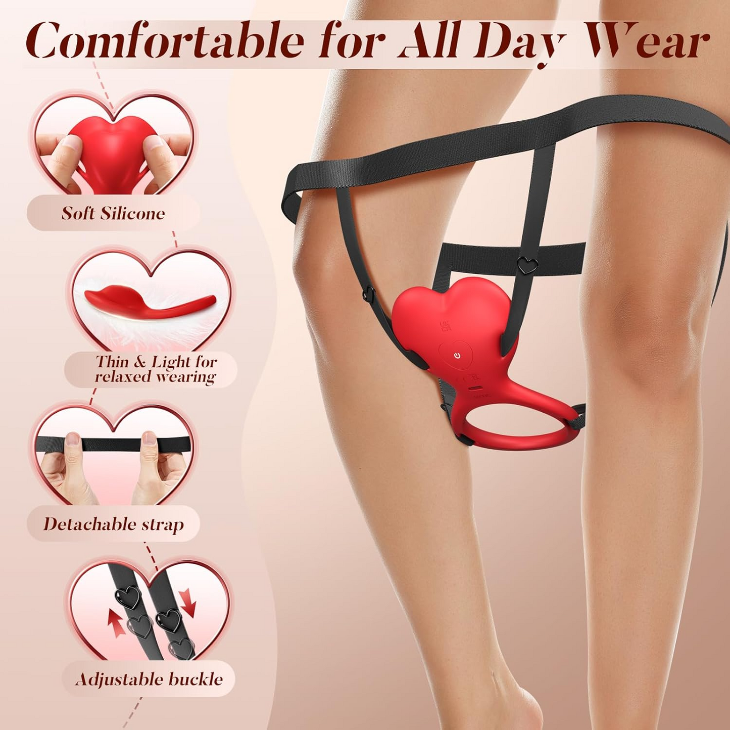 Lovra - 2-in-1 Wearable Couple Massager for Hands-Free