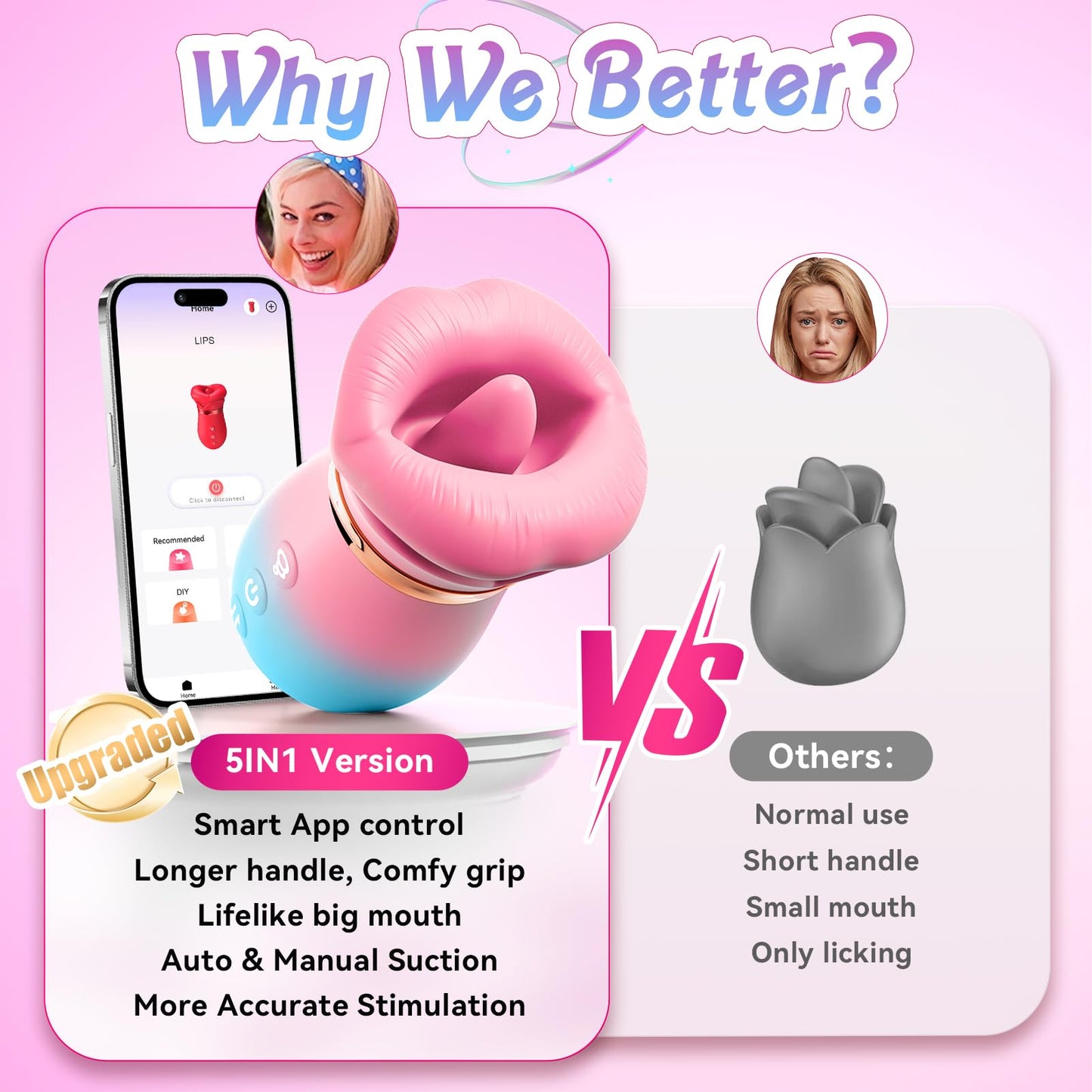 All-Over Arousal Duo - Realistic Tongue-Feel Massager