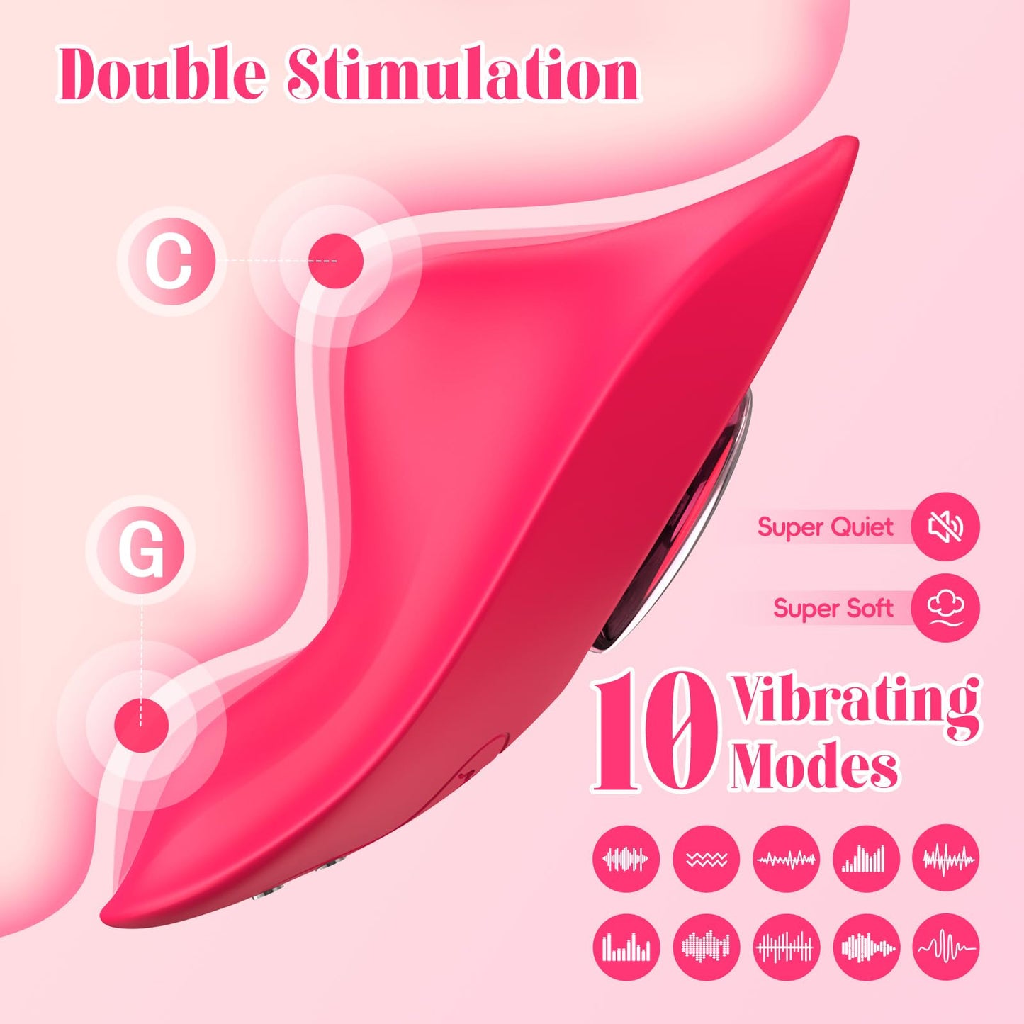 Loveria - Heart-Shaped App-Controlled Wearable Massager