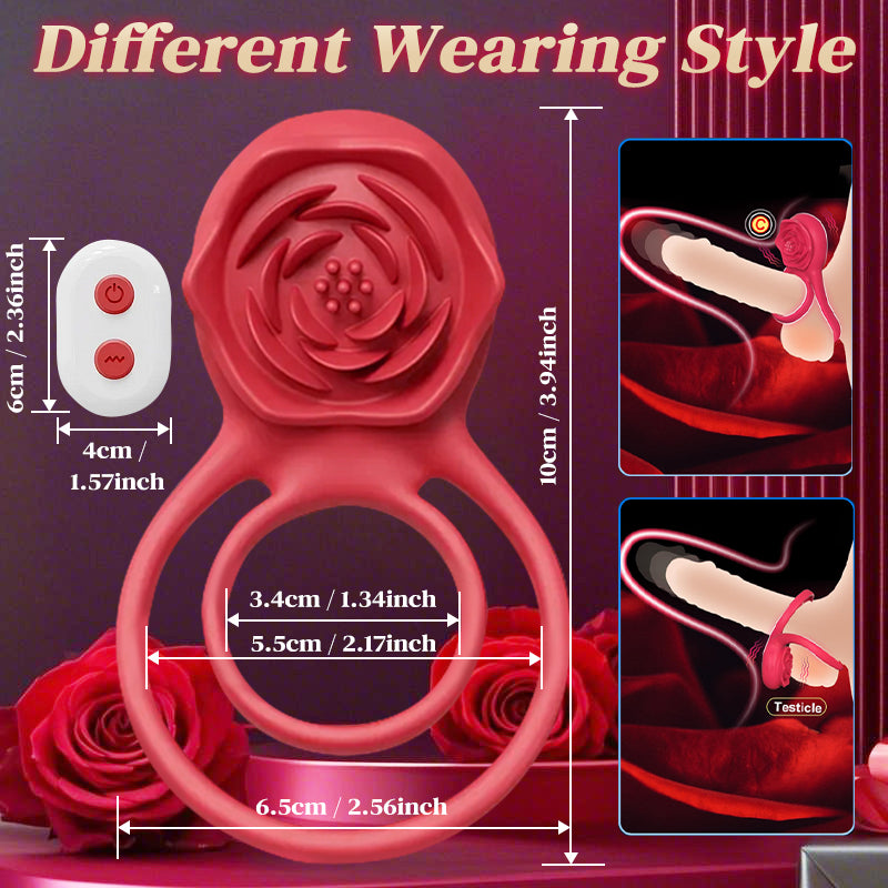 Rosurge Remote Dual-Ring Rose Massager