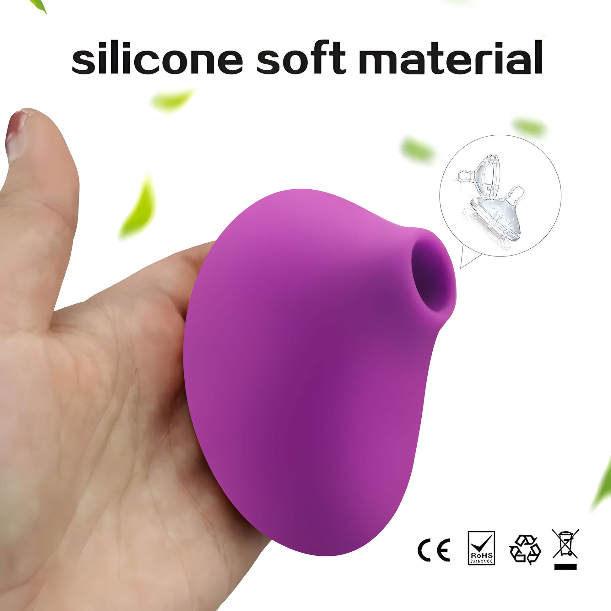 AuraEgg Petite Soft-Touch Suction Vibe