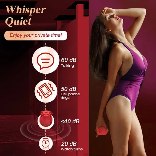 External-Focused Duo: KissMaster App-Controlled Massager + Rose Suction Toy