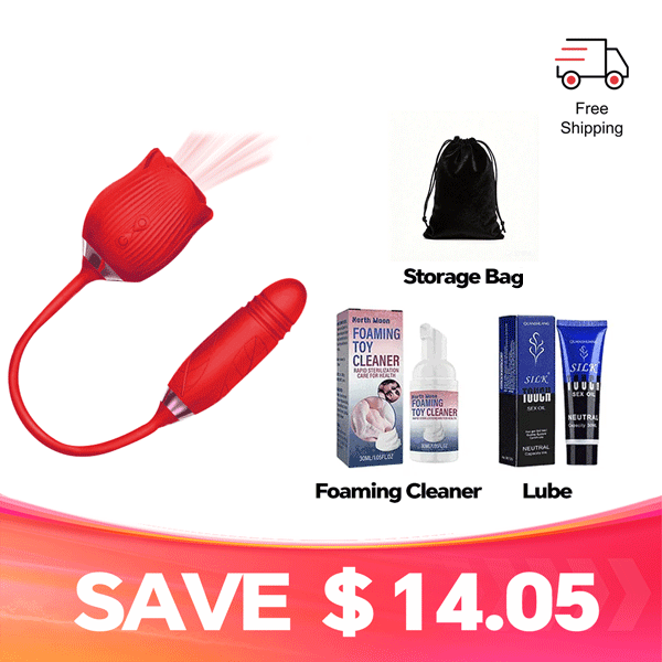 RoséTrio 3-in-1 Rose Massager with Suction & Internal Motion